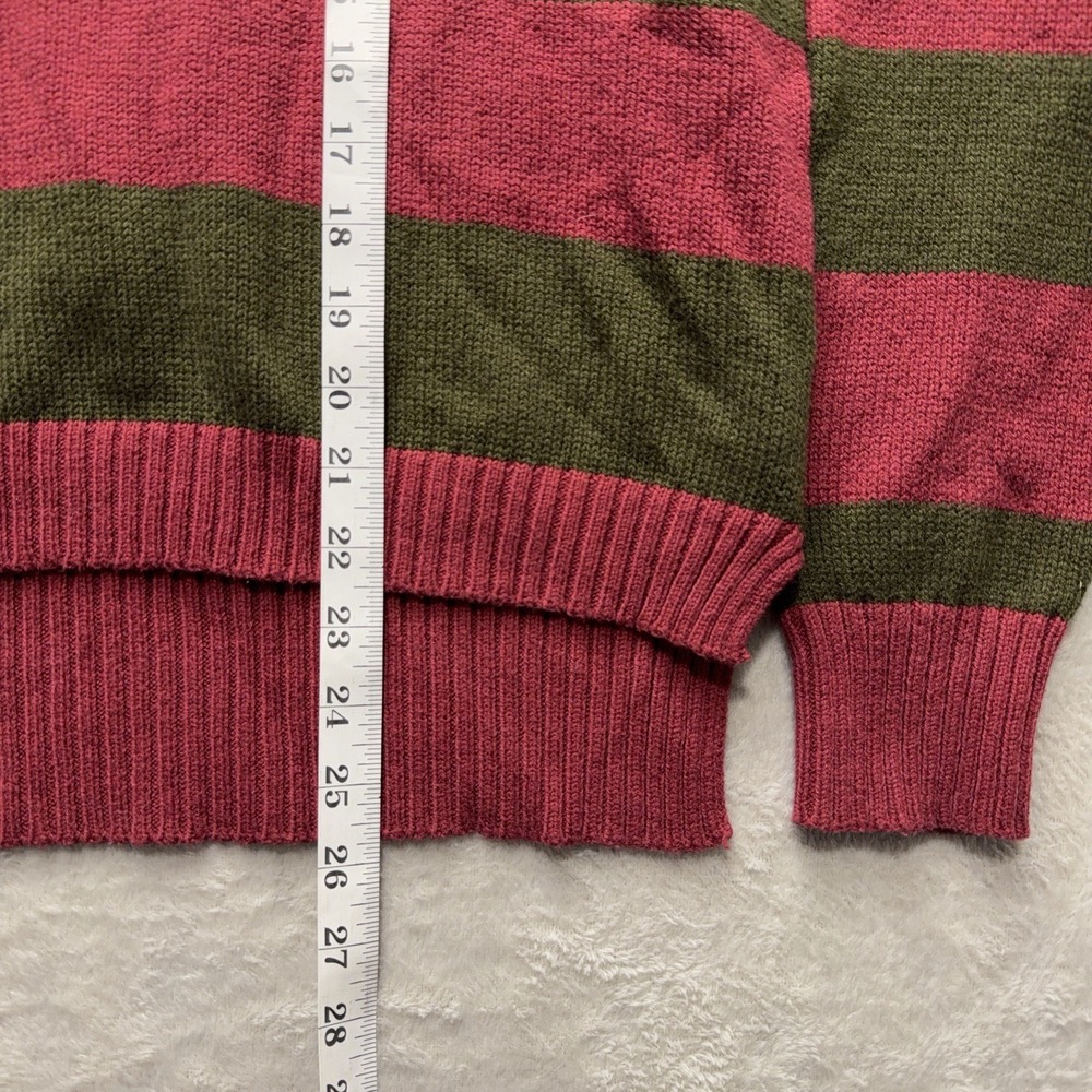 Nightmare On Elm Street Freddy Krueger Striped V Neck Sweater Mens Large Horror - Picture 10 of 10